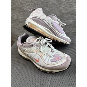 Nike Air Max 98 Shoes Womens Size 10 Pink Orange Mesh Sneakers CI3709-102